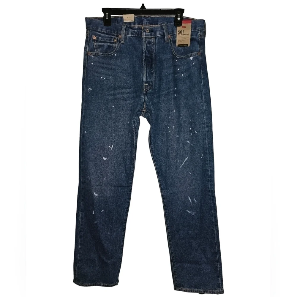 LEVIS 501 93 STRAIGHT LEG JEANS 798300253 BLUE MENS SIZE 34 x 32
